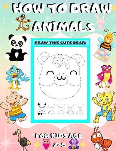 How to Draw Animals for Kids Age 2-5 Draw Cute Animals Step-by-Step Guide to Learn Drawing