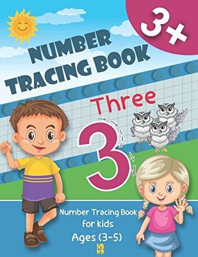 Number Tracing Books for Kids Ages 3-5 Trace Numbers Practice Workbook, Number Writing, Learning the Easy Maths for Kids (Math Activity Book)