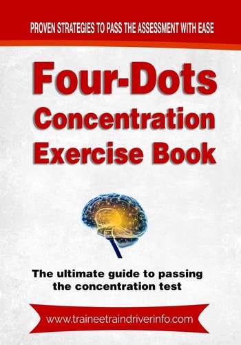 Four-Dots Concentration Exercise Book The Ultimate Guide to Passing the Train Driver Attention Test