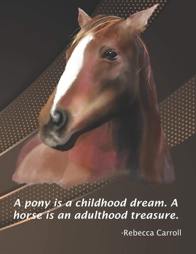 A Pony is a Childhood Dream. A Horse is an Adulthood Treasure. A Personal Journal