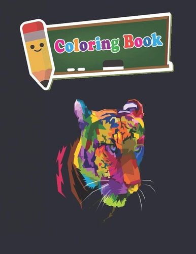Coloring Book 100 Animals for Stress Relieving Designs Animals, Flowers, Patterns And So Much More For Adults and Kids - 8 X10 Inches