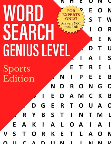 Word Search Genius Level Sports Edition
