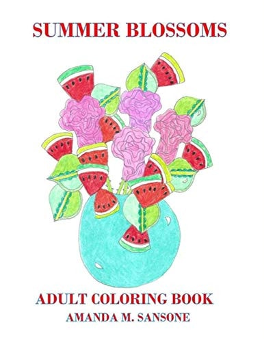 Summer Blossoms Adult Coloring Book