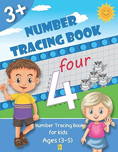 Number Tracing Book for Kids Ages 3-5 Trace Numbers Practice Workbook ,Beginner Math Preschool Learning Book with Number Tracing and Matching Activities (Math Activity Book)