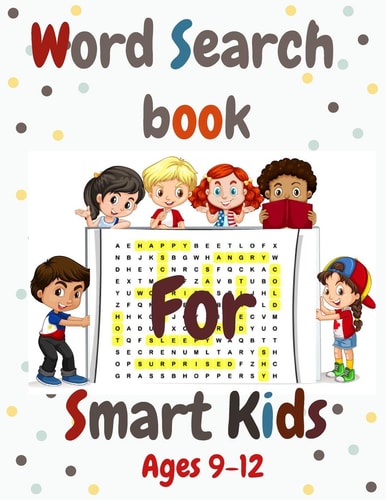 Word Search Book for Smart Kids 9-12 School Zone - Easy Word Find Puzzles Workbook for Kids (8.5x11) with Fun Themes, Activity Pad, Search & Find, Word Puzzles, and More