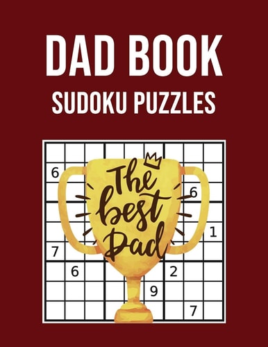 Dad Book Sudoku Puzzles Large Print Activity Book - Perfect Gift for Fathers Day