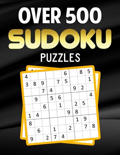 Over 500 Sudoku Puzzles Easy to Hard Sudoku Puzzle Book for Adults