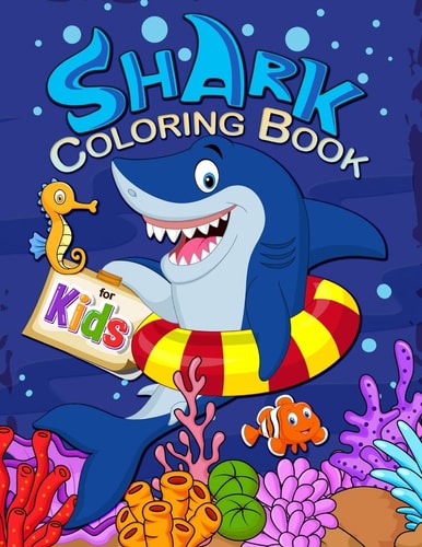 Shark Coloring Book for Kids Activiety Book for Children Age 2-4 4-8