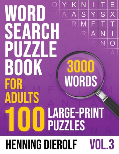 Word Search Book for Adults 100 Large-Print English Puzzles