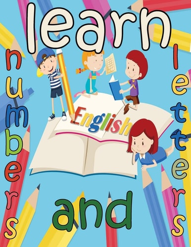 Learn Numbers and Letters Kids Book Handwriting Alphabets Tracing Letters Workbook for Children Ages 4-6 5-6, ABC Print