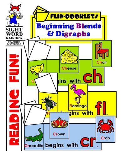 Beginning Blends and Digraphs Flip Booklets
