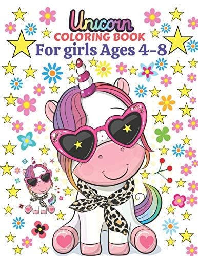 Unicorn Coloring Book for Girls Ages 4-8 Beautiful and Fun Unicorn Shapes Collection for Coloring