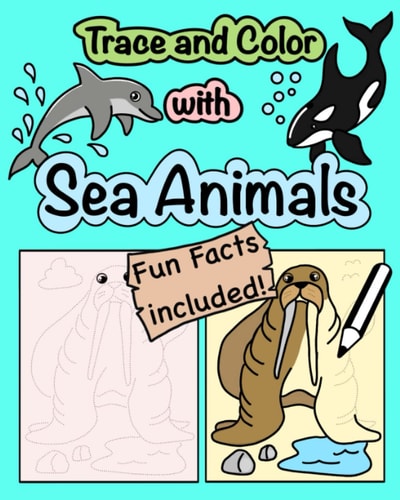 Trace and Color with Sea Animals