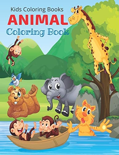Kids Coloring Books Animal Coloring Book For Kids Ages 4-8