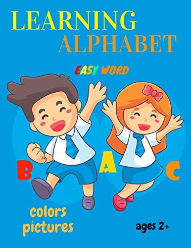 Learning Alphabet Easy Word Colors Pictures Ages 2+ The Big Book Tracing Practice and ABC Coloring Book for Kids