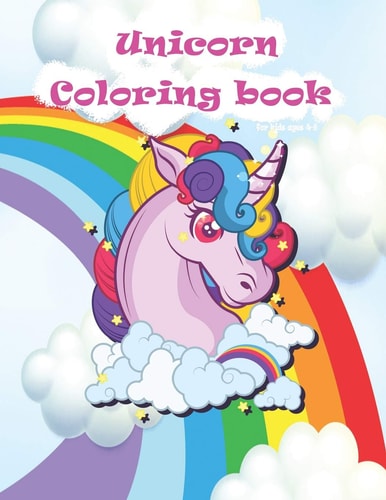 Unicorn Coloring Book for Kids Ages 4-8 Cute Unicorn Drawings Book to Color for Girls and Boys