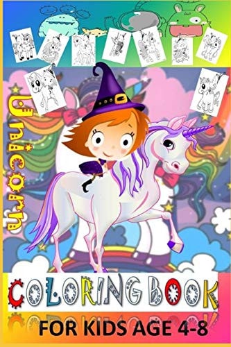 Unicorn Coloring Book My Unicorn Coloring Book For Kids 4-8
