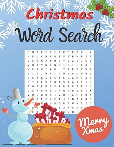 Christmas Word Search Christmas Themes - Word Search For Kids, Teens, Adults & Seniors - 40 Puzzles With Solutions - 8.5" by 11"
