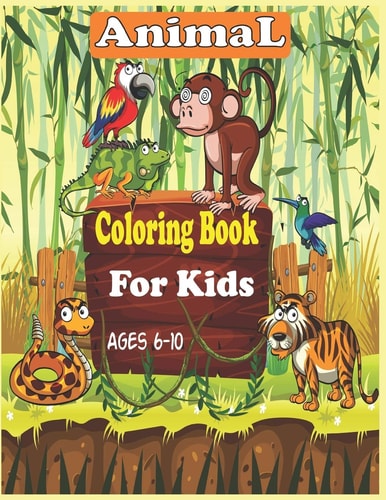 Animal Coloring Book For Kids Ages 6-10 35 Cute Animal Designs to Color - Unicorns, Llama, Sloth and Others Animals