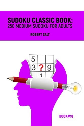 Sudoku Classic Book: 250 Medium Sudoku for Adults Book#18