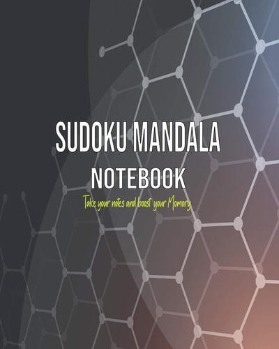 Sudoku Mandala Notebook Fun Gift for Fathers Day Moms, and Everyone, Sudoku Puzzle with Random Levels, and Antistress Mandala to Color 3 in One Puzzle, Mandala and Notebook.
