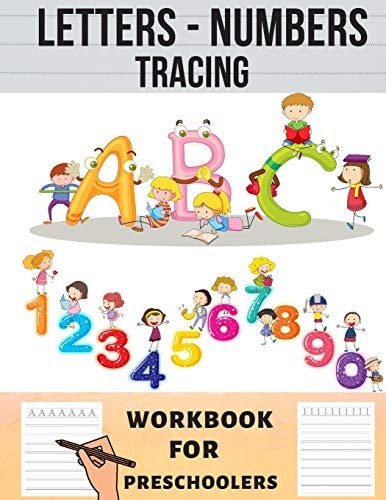 Letters and Numbers Tracing Alphabet & Numbers Handwriting Practise Activity Book Gift for Kids Toddlers and Preschoolers 2-5