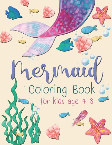 Mermaid Coloring Book For Kid A Beautiful Collection of 30 Mermaid Illustrations for Hours of Fun!