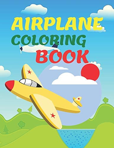 Airplane Coloring Book Coloring Book for Toddlers and Kids / 8. 5*11 , 42 Pencils