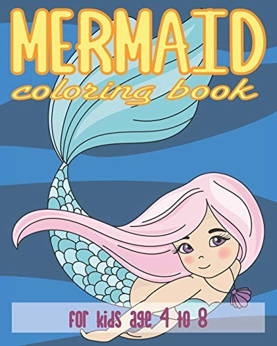 Mermaid Coloring Book for Kids Age 4 To 8 40 Unique Mermaid Themed Coloring Pages with FIVE BONUS Greeting Cards
