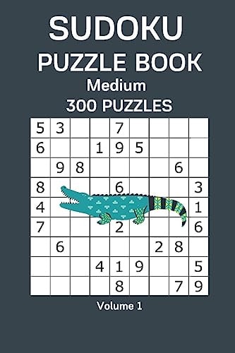 Sudoku Puzzle Book Medium 300 Puzzles Volume 1