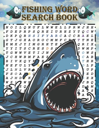 Fishing Word Search Book Word Search Books for Adults (( A Beautiful Gift for Hunters and Lovers of Fishing ))