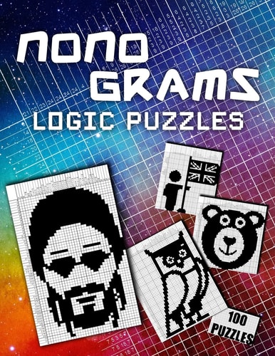 Picross Nonograms Puzzle Book - Hanjie Pixel Logic 100 Challenging Puzzles Easy To Hard Japanese Crosswords Griddlers Paint By Numbers Picture Cross Logic Puzzle