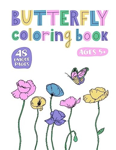 Butterfly Coloring Book For Girls Teens Or Adults