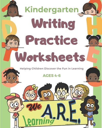 Kindergarten Writing Practice Worksheets Helping Kids Have Fun Learning!!! Write...Draw...Color in 1 Book!!