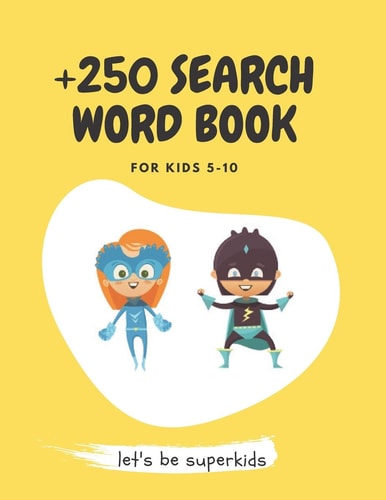 +250 Search Word Book for Kids 5-10