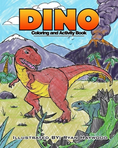 Dino Coloring and Activity Book
