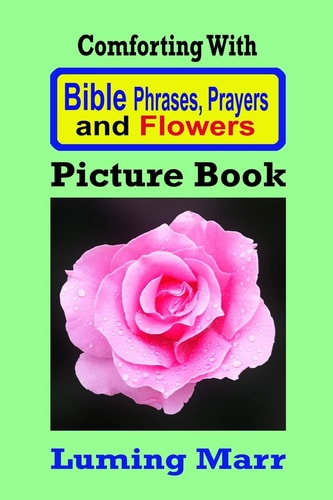 Comforting With Bible Phrases, Prayers and Flowers Picture Book Including Dozens of Beautiful Flower Close Up Images