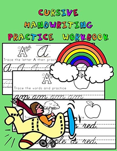 Cursive Handwriting Practice Workbook Master Cursive Letters, Words, Sentences, and More