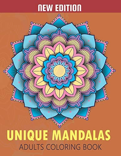 Unique Mandalas Adult Coloring Book Beautiful Patterns for Stress Relief and Relaxation