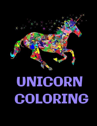Unicorn Coloring Book Notebook : for Kids Ages 4-8