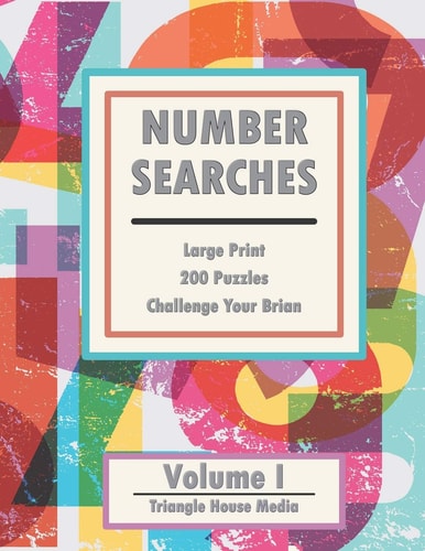 Number Searches Large Print - 200 Puzzles - Challenge Your Brain