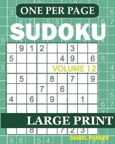 Large Print Easy Sudoku Sudoku Puzzle Book For Adults Volume 12