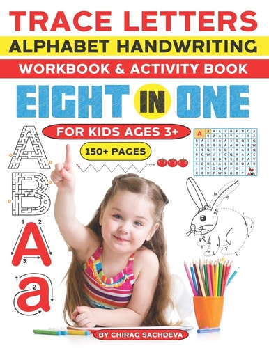 Trace Letters Alphabet Handwriting Workbook and Activity Book for Kids Ages 3+ (150+ Pages) 100% RESULT - Alphabet Handwriting Practice Workbook for Kids, Preschool Writing Workbook for Pre K, Kindergarten and Kids Ages 3-5. ABC Print Handwriting Book