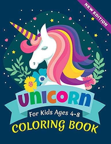 Unicorn Coloring Book For Kids Ages 3-8, Newly Released, US Edition