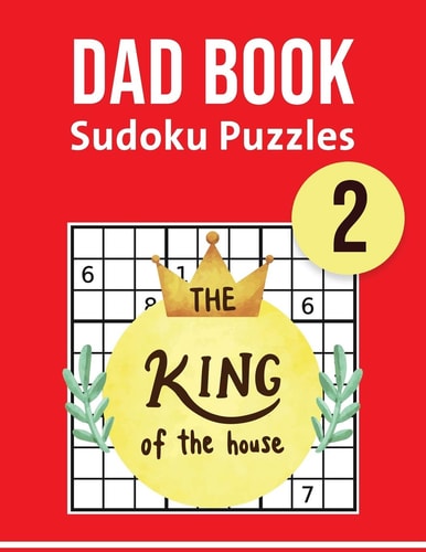Dad Book Sudoku Puzzles 2 Large Print Activity Book for Your Father - Perfect Gift Idea