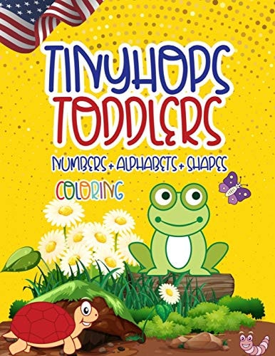 Tinyhops Toddlers Numbers + Alphabets + Shapes Coloring Fun Kids Coloring Activity Book