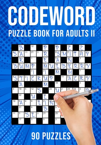 Codeword Puzzle Books for Adults II Code Breaker / Code Word Puzzlebook | 90 Puzzles (UK Version)