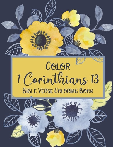 Color 1 Corinthians 13 Bible Verse Coloring Book for Christians