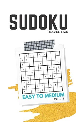 Sudoku Travel Size Easy to Medium Vol.1 Sudoku Travel Book, Easy to Medium Puzzles for Adults Seniors Teens, Workbook with Answers