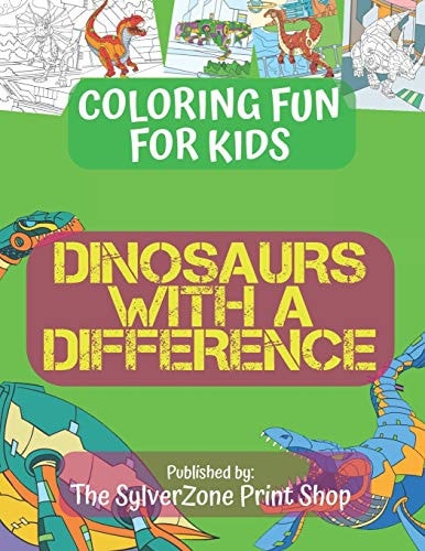 Dinosaurs With a Difference Coloring Fun for Kids where Robots Meet Dinosaurs